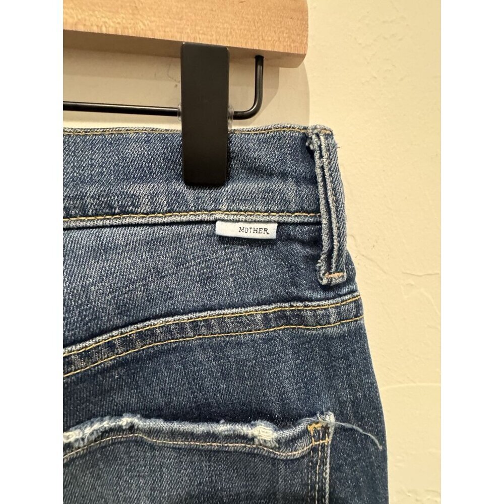 Mother Jeans THE INSIDER CROP STEP FRAY wicked Willflower Size 26 - Picture 15 of 16
